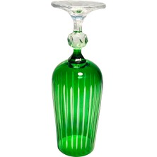 Bohemia Leonarte Casa Menşeli Bohemia Sarpy 180ML Kristal Yeşil renkli Kadeh 1 Adet 