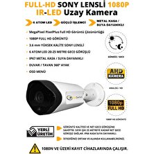 Elitcam Elitecamtech 5 Kameralı Metal Uzay Kasa Sony Lensli 1080P Full Hd Gece Görüşlü Kamera Seti 250GB Hard Disk -5u