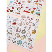 EyER Shoping Molang Tavşan Kawaii Sticker Seti