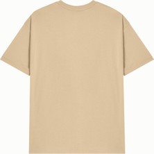 Hanclo Ünisex Hanclo Baskılı Avrupa Kalıp/oversize Fit Kesim Bisiklet Yaka Kısa Kollu T-Shirt