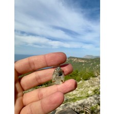 Gökçeada Doğaltaş Snake Prenhite Taşı Kolye