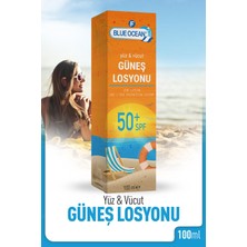 Blue Ocean 50 Faktör Yüz Vücut Güneş Kremi 100 ml