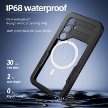 AktarMobile Samsung Galaxy S24 Plus Uyumlu Su Geçirmez Kılıf Magsafe IP68 Waterproof Anti Shock Anti Dust Kapak