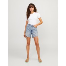 Jack & Jones Kadin Yüksel Belli Denim Sort - Aura