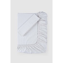 Little Gusto Pamuk Lastikli Çarşaf ve Yastık Kılıf Seti Lea 90X190 cm