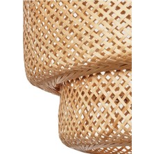 Istanbul Avize Rattan Siyah Duylu 30 cm Avize Bambu,iskandinav,bohem,modern Aydınlatma