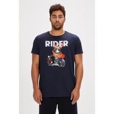 Bad Bear Fever Erkek Siyah Yuvarlak Yaka Tişört