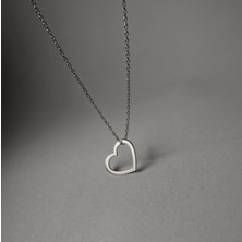 Emren Jewelry Kalp Kolye 925 Ayar Gümüş