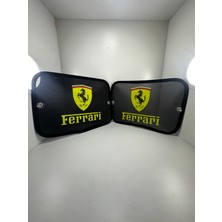 Tky Baskılı Yan Cam Perde Aksesuar ’ferrari’ (Tüm Otolara Uygundur.)