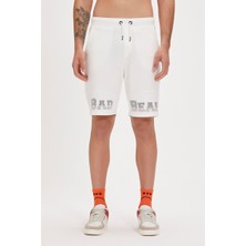 Bad Bear Grid Beyaz Erkek Şort