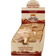 Nuri Toplar Kurukahveci Nuri Toplar Türk Kahvesi 100 gr Folyo x 24 Adet Stand Koli