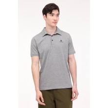 Lumberjack M-Bsc Polo T-Sh Bs22 4Fx Grı Melanj Erkek Kısa Kol T-Shirt