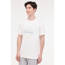 Lumberjack ML WALTER  11WK1005 4FX Ekru Erkek Kısa Kol T-Shirt