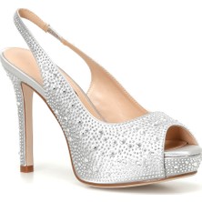 Nine West Mavıa2 3pr Grı Kadın Topuklu Sandalet