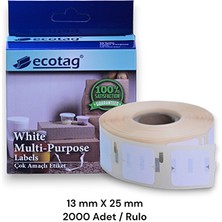 Ecotag Dymo Muadili Lw Etiket 24 mm x 12 mm - 11353 - 2000 Adet