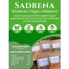 Sadrena Glutensiz & Vegan Yüksek Protein ve Lif Içeren K.pancar&m.havuç Makarna 200GR.AVANTAJLI 5'li Paket.