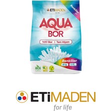 Boron Aquabor Toz Çamaşır Deterjanı, % 80 Bor, Beyazlar, 6 kg + Aquabor Toz Çamaşır Deterjanı, % 80 Bor, Renkliler, 6 kg