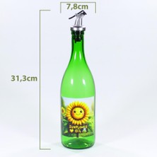 Zeytunca Yağdanlık Sosluk Sirkelik Ay Çiçek Animasyon Çimen Yeşili 750 ml Akıtıcılı