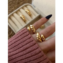 NV Jewellery Vintage Gold Burgu Yüzük Ayarlanabilir