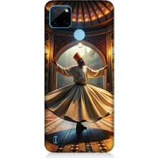 Teknomeg Realme C21Y Uyumlu Mevlevi Semazen Desenli Silikon Kılıf