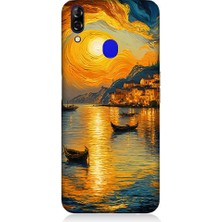 Teknomeg Reeder P13 Blue Uyumlu Gün Batımı Manzara Desenli Silikon Kılıf