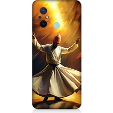 Teknomeg Xiaomi Redmi 12C Uyumlu Semazen Yapan Mevlevi Desenli Silikon Kılıf