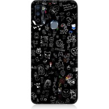 Teknomeg Infinix Hot 9 Uyumlu Sevimli Karakterler Desenli Silikon Kılıf