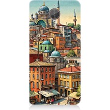 Teknomeg General Mobile Gm5 Plus Uyumlu Eski Cami ve Mahalle Desenli Silikon Kılıf