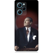 Teknomeg Xiaomi Poco X5 Pro Uyumlu Mustafa Kemal Atatürk Desenli Silikon Kılıf