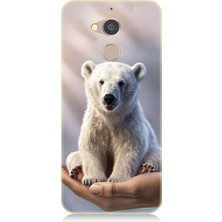 Teknomeg General Mobile Gm8 Uyumlu Sevimli Kutup Ayısı  Desenli Silikon Kılıf