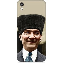 Teknomeg Huawei Honor 8s Uyumlu Mustafa Kemal Atatürk Desenli Silikon Kılıf