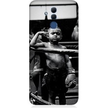 Teknomeg Huawei Mate 20 Lite Uyumlu Boksör Çocuk Desenli Silikon Kılıf