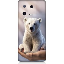 Teknomeg Xiaomi Mi 13 Pro 5g Uyumlu Sevimli Kutup Ayısı  Desenli Silikon Kılıf