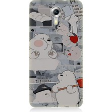 Teknomeg General Mobile Discovery 4g Uyumlu Yaramaz Kutup Ayısı Desenli Silikon Kılıf