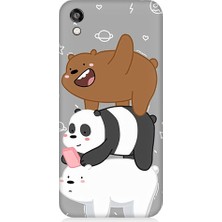Teknomeg Huawei Honor 8s Uyumlu Komik Ayıcıklar Desenli Silikon Kılıf