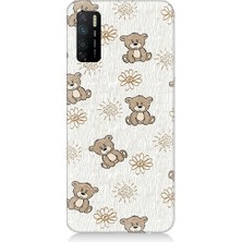 Teknomeg Infinix Note 7 Lite Uyumlu Sevimli Ayıcıklar  Desenli Silikon Kılıf