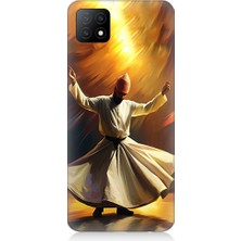 Teknomeg Oppo A53 Uyumlu Semazen Yapan Mevlevi Desenli Silikon Kılıf