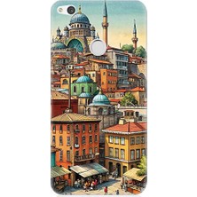 Teknomeg Huawei P9 Lite 2017 Uyumlu Eski Cami ve Mahalle Desenli Silikon Kılıf