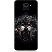 Teknomeg Xiaomi Redmi Note 9 Uyumlu Savaşçı Kurt Desenli Silikon Kılıf