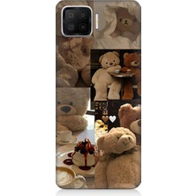Teknomeg Oppo A73 Uyumlu Sevgili Aşık Ayılar Desenli Silikon Kılıf