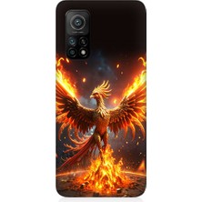 Teknomeg Xiaomi Mi 10T Pro Uyumlu Anka Kuşu Uyanıyor Desenli Silikon Kılıf
