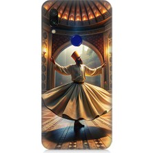 Teknomeg Xiaomi Redmi Note 7 Uyumlu Mevlevi Semazen Desenli Silikon Kılıf