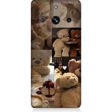Teknomeg Realme 11 Pro Plus Uyumlu Sevgili Aşık Ayılar Desenli Silikon Kılıf