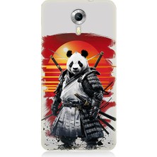 Teknomeg General Mobile Discovery 4g Uyumlu Samuray Panda Desenli Silikon Kılıf