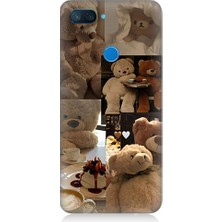 Teknomeg Xiaomi Mi 8 Lite Uyumlu Sevgili Aşık Ayılar Desenli Silikon Kılıf