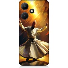 Teknomeg Infinix Hot 30I Uyumlu Semazen Yapan Mevlevi Desenli Silikon Kılıf