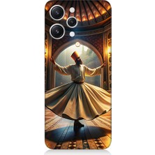 Teknomeg Xiaomi Redmi 12 Uyumlu Mevlevi Semazen Desenli Silikon Kılıf