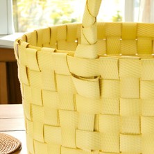 Ocean Point Çok Amaçlı Sepet Düzenleyici Organizer El Örmesi Çocuk Odası Mutfak Sepet 24X28CM Oceanpoint