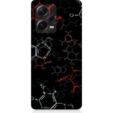 Teknomeg Xiaomi Redmi Note 12 Pro Plus Uyumlu Kimya Formülü Desenli Silikon Kılıf