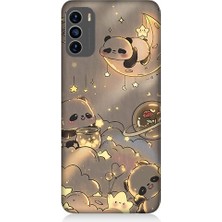 Teknomeg Reeder S19 Max Pro S Uyumlu Panda ve Gezegenler Desenli Silikon Kılıf